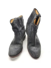 Isabel Marant Crisi Ankle Boots Women's Size 37 EU 7 US Black Suede :J