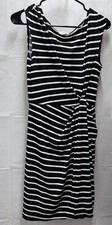 NWOT LOFT VERY CUTE BLACK&WHITE STRIPED KNIT DRESS XS
