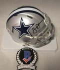 Jimmy Johnson Signed Dallas Cowboys Speed Mini Helmet Beckett Auto Miami Coach