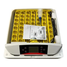 1×Digital Fully Automatic Temperature Control 56 Eggs Incubator with Egg Candler