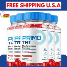 Primo TRT Men's Gummies Advanced Pro Formula Chewable Supplement 60 Gummies-5pc