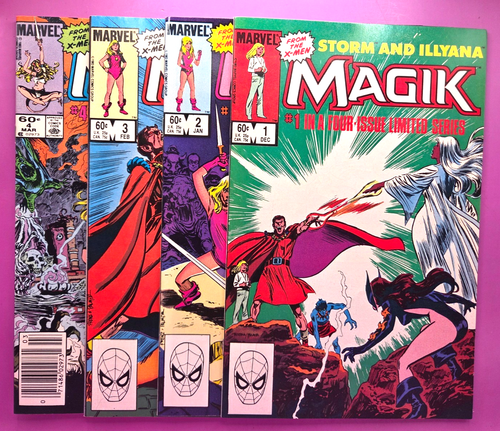 Magik Storm and Illyana #1 2 3 4 Fine - Sehr guter Erhaltungszustand 1983 #1-4 Kombischiff BX71 R25
