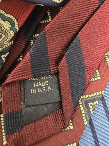 Lot of 11 Brooks Brothers Silk Ties Made in USA Different Colors and Patterns - Picture 12 of 14