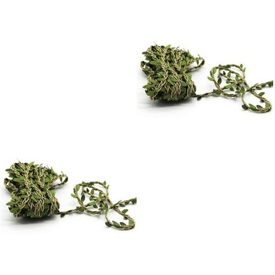 2 Pieces Simulation Leaf Vine Wreath Fake Leaves Vines Decoration Artificial
