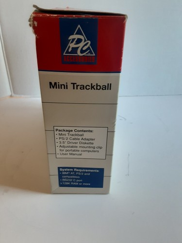 Professional Trackball Serial Mouse Vintage Track Ball PC Accessories In Box - 第 4/17 張圖片