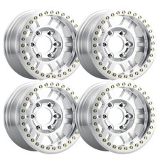 Set-4 Vision Beadlock 398bl 17x9.5 8x6.5 -32mm Machined Wheels Rims 17 Inch Set-4 Vision Beadlock 398bl 17x9.5 8x6.5 -32mm Machined Wheels Rims 17 Inch