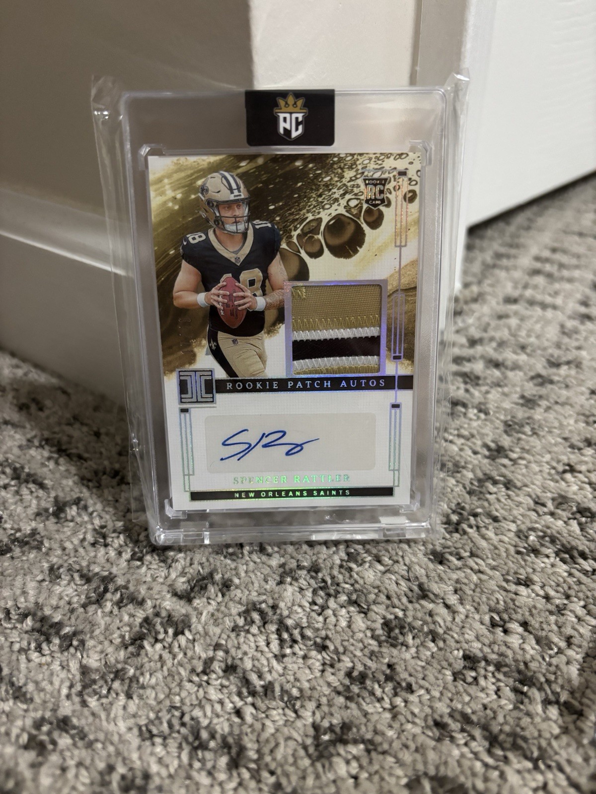 2024 Panini Impeccable - Rookie Patch Autographs Spencer Rattler #RPA-SRR /49