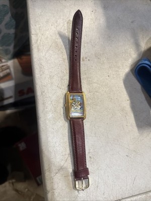 VINTAGE LORUS DISNEY MICKEY & MINNIE MOUSE Building WATCH V515-5A70