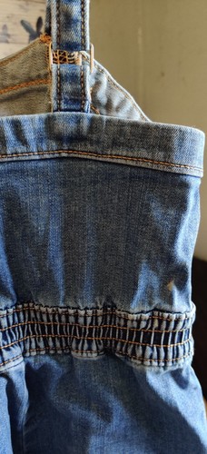 Abercrombie Kids Girls Kids Blue Denim Romper Shorts With Pockets Size 5/6 - Picture 8 of 8
