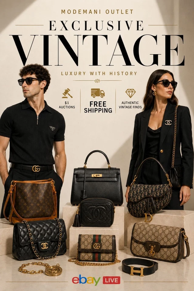 👜❤︎ Vintage Live! Gucci, Prada, Hermes, D&G and more! Plus $1 Auctions ❤👜