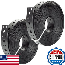 2Pack Metal Strap 1" x 33FT 0.6mm Pipe Hanger Galvanized Steel Support