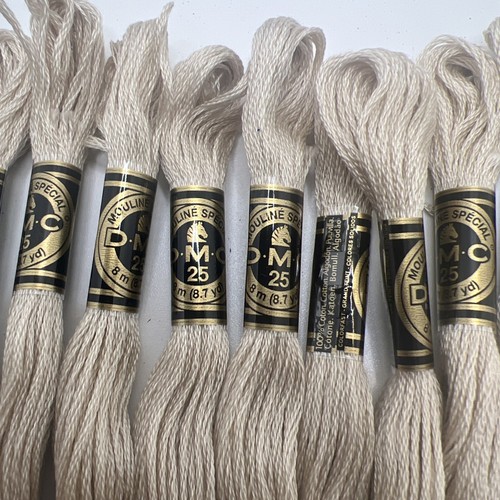 12 PACK - 3033 BEIGE Moline DMC 6-Strand Embroidery Cotton 8.7yd Brand New! - Picture 3 of 3