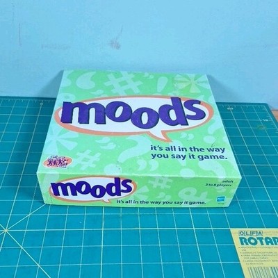 Get Together Games MOODS Party Game Emotions Theme Phrase Cards Mood Stones