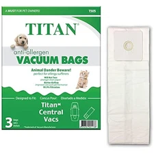Titan Replacement Allergen Vacuum bags Designed to fit Titan and Nuton