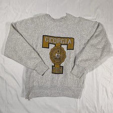 Vintage 80s Soffe Super Sweats Georgia Tech Crewneck Sweatshirt USA Made M