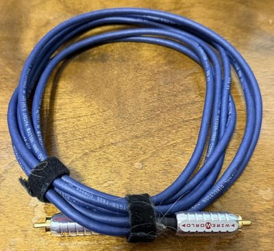 Wireworld Luna 8 LUT 3M RCA Digital Coax Subwoofer LFE Cable Analog/Digital