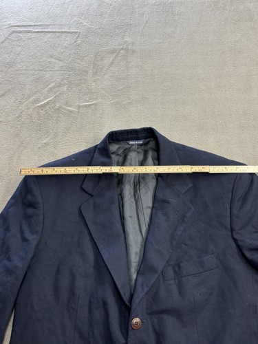 GAP Blazer Mens 44 Navy Blue Wool Made in USA Classic Suit Jacket Coat Lined - Picture 7 of 13