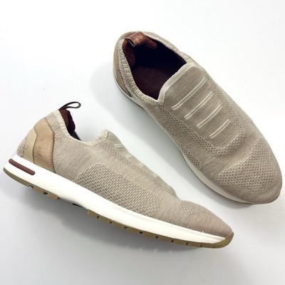Loro Piana 360 LP Flexy Knit Slip-On Trainer Sneakers Tan Women s Size 39.5 US 9