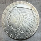 Golden State Mint 1 /2  Half  Troy Oz .999 Fine Silver Round Indian Head Liberty