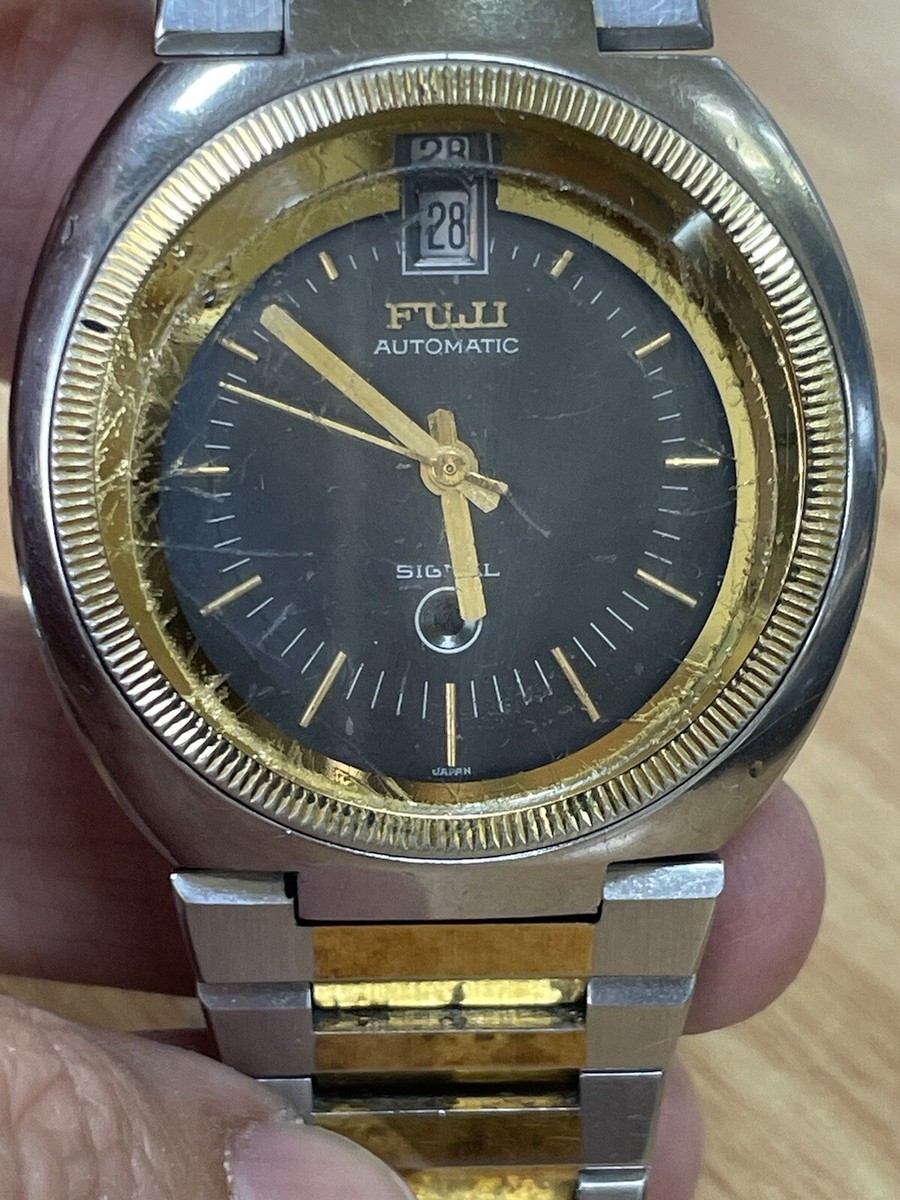 Vintage Ultra Rare JAPAN FUJI automatic SIGNAL SS GOLD