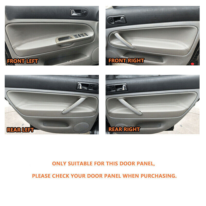 Suede Leather Front Door Panel Armrest Cover For VW Passat B5 1998-2005 4-Door thumbnail 4