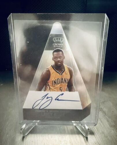 2013-14 Panini Crown Royal Lavoy Allen Black Die Cut Auto 1/1 Indiana Pacers !!!