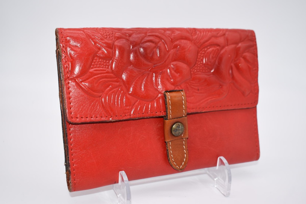 Patricia Nash Colli Wallet in Tooled Red Rose