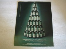 1984 TANQUERAY GIN MAN CAVE BAR DECOR 8X11 WA...