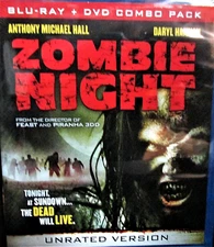 ZOMBIE NIGHT,NEW! BLU-RAY & DVD 2 SET,UNRATED,Daryl Hannah,Michael Hall ,Horror