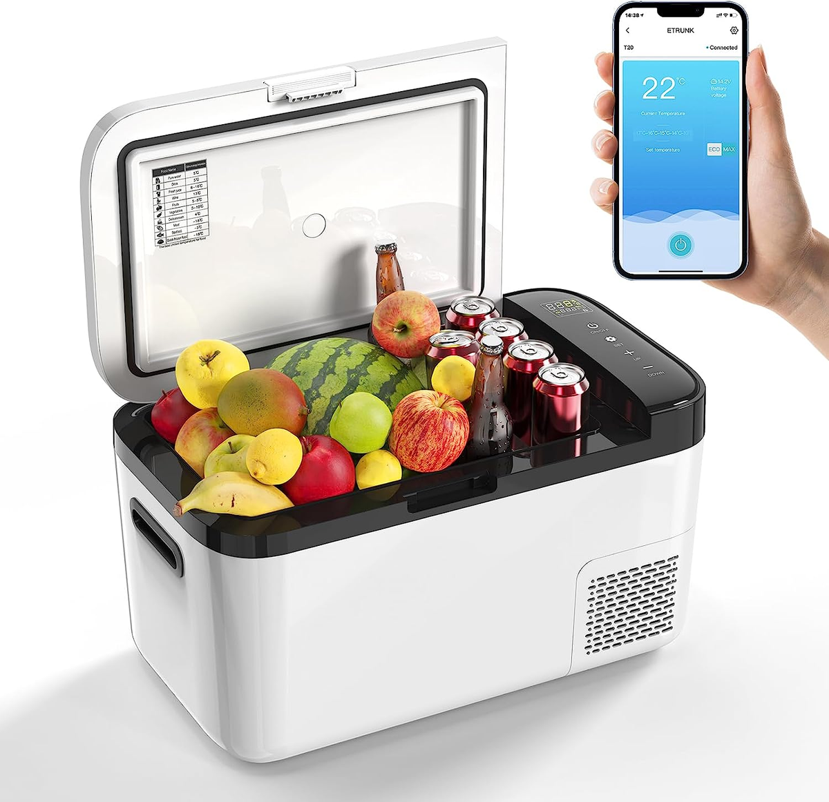 Portable Freezer Small Car Fridge 12V Car Refrigerator Cooler