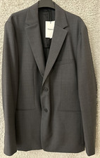 Theory Simons Trv Dark Charcoal Grey Performance Jacket Formal Dinner 44 BNWT