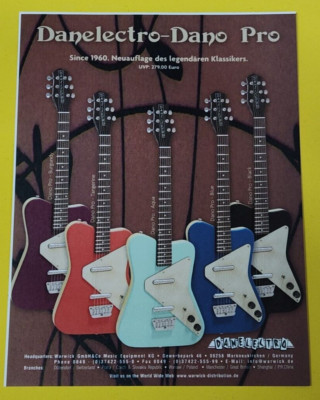 15. Danelectro Guitars Gitarren Werbung advertising Werbeanzeige Reklame 2008