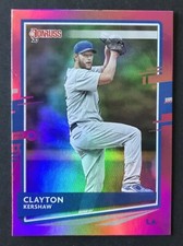 2020 Donruss #118 Clayton Kershaw, Pink Holo Parallel + Chavez Ravine Variation
