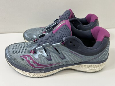 Saucony Womens Triumph ISO S10413-1 Gray Purple Running