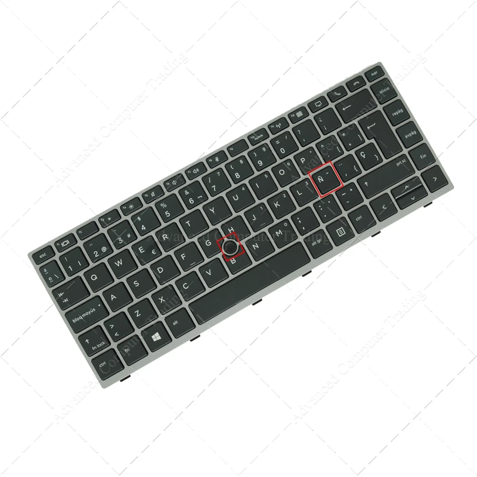 Teclado Español para HP Elitebook 840 G5 G6 P/N L14377-071 Retroiluminado Plata - Imagen 4 de 4