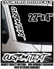 CUSTOM TEXT 22" Vinyl Decal Sticker Diesel Truck Car Personalize Turbo Boost GT