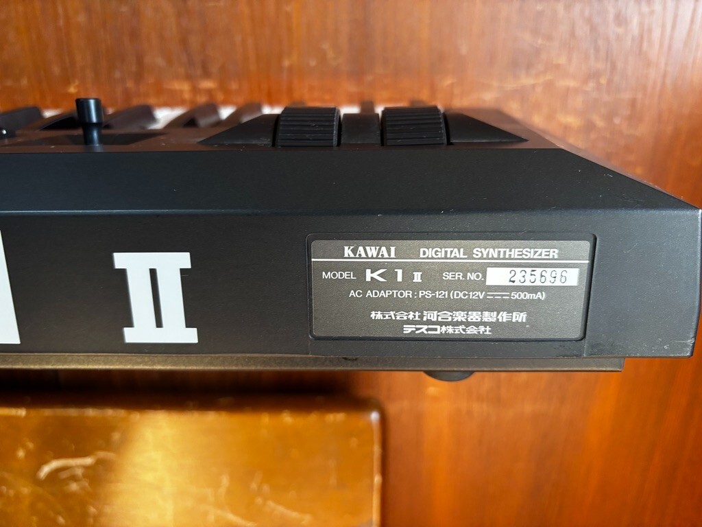 Kawai K1ii digital PCM-waveform synthesizer w/ box power supply | eBay