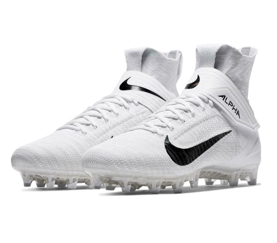 NEW Nike Alpha Menace Elite 2 Football Cleats AO3374-101 Size 14 White Amazon.com | Nike Alpha Menace Elite 2 White-Black AO3374  main image 4