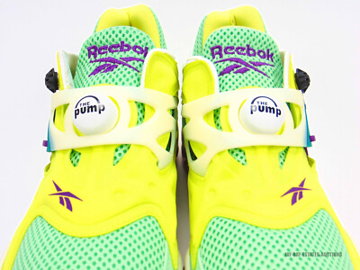 NEW REEBOK PUMP COURT EASTER FV7901 HERO YELLOW SEAFOAM GREEN CHALK MEN\'S SIZE 9 NEW REEBOK PUMP COURT EASTER FV7901 HERO YELLOW SEAFOAM  main image 3