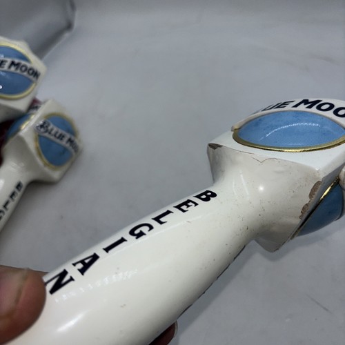 Belgian White Blue Moon Draft Beer Tap Handle Tapper Mancave Bar Pub 11.5” - Picture 6 of 6