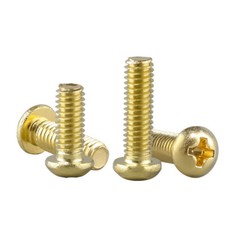 M2 M2.5 M3 M4 M5 M6 Solid Brass Round Pan Head Phillips Screws Machine Bolts