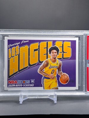 Greetings From Los Angeles Jalen Hood-Schifino Rookie Postcard PSA