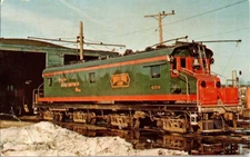 Post Card Chicago North Shore & Milwaukee No. 458 Freight Locomotive Unposted