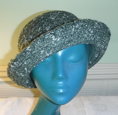 COOLE SCHICKE KLASSISCHE BETMAR VINTAGE GRÜN TWEED BOWLER MÜTZE SCHICK KUSCHELIG MISCHFASERN
