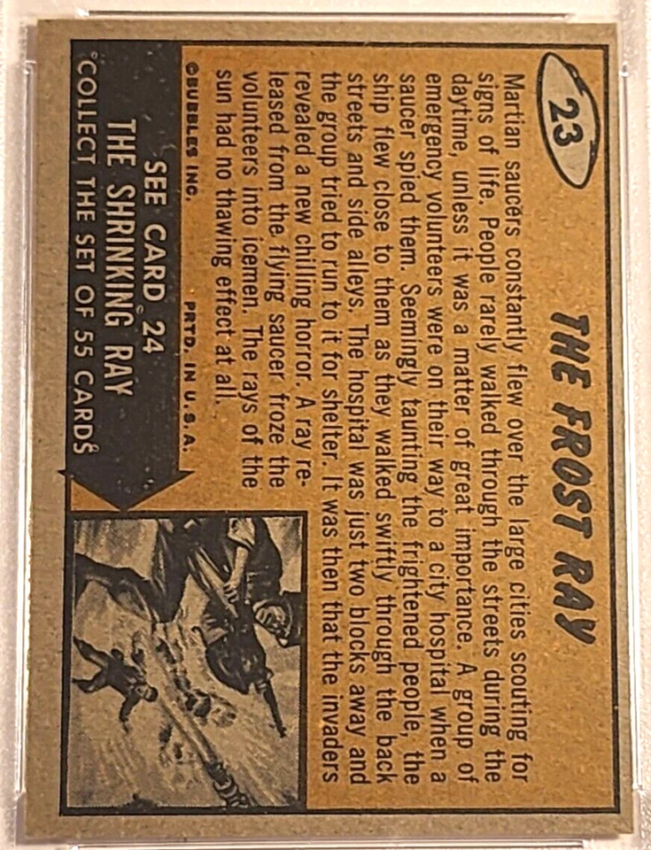 1962 MARS ATTACKS #23 THE FROST RAY PSA EX-MT 6 - Image 3 of 3