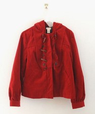 New Anthropologie Elevenses Coat Jacket Hooded Toggle Womens Size 8 Bust 40"