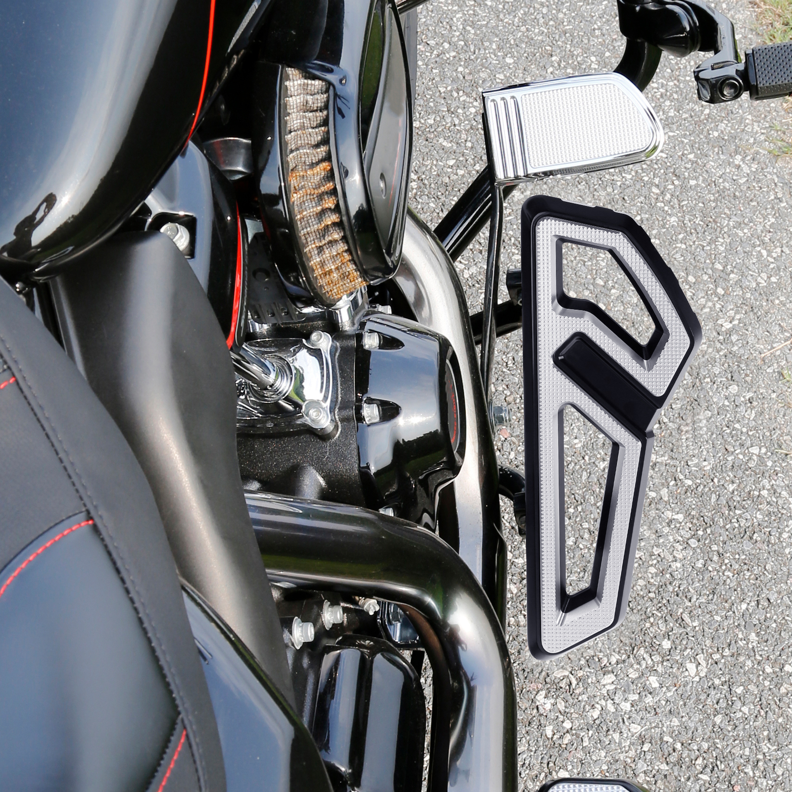 Front Driver Footboard Floorboard Fit For Harley Touring Street Glide