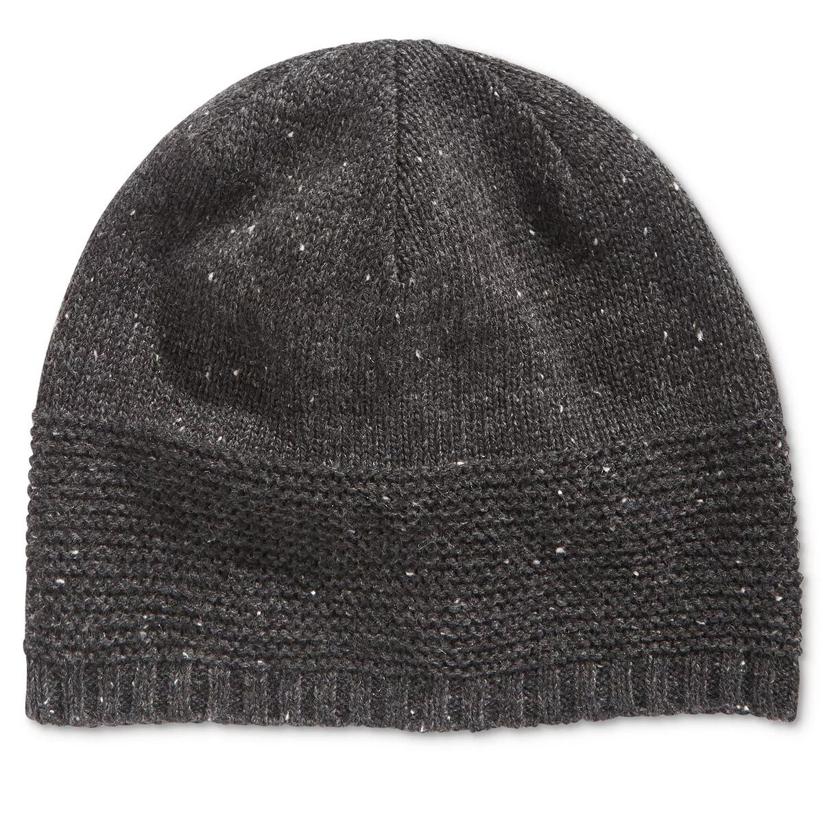 Mens Ryan Seacrest Charcoal Rib Knit Beanie One Size