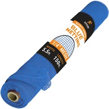 Construction Safety Debris Netting Roll, 1/4" Mesh 5.5 ft x 150 ft, Blue