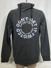 H&M Don't Get It Twisted Gray Long Sleeve Pullover Sweatshirt Women's SMALL NWT